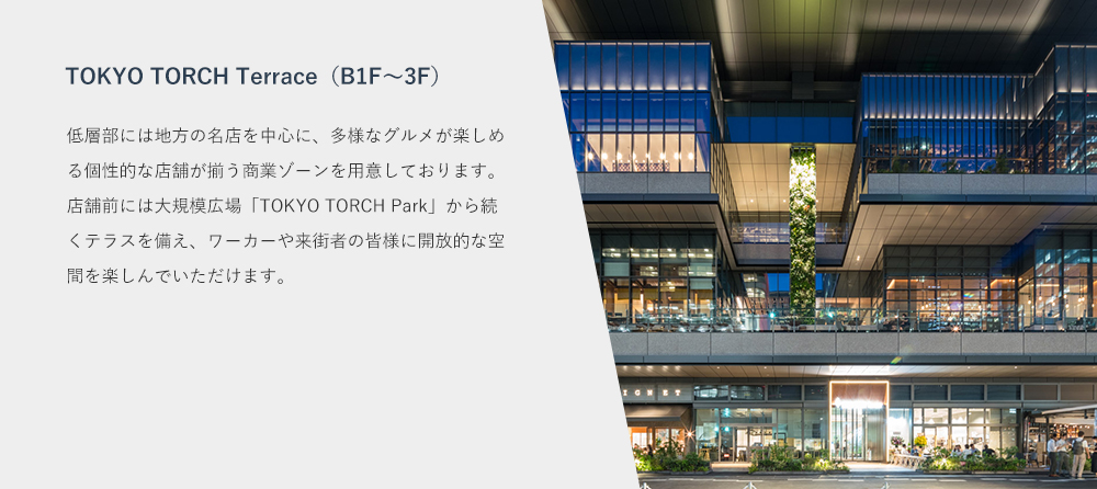 TOKYO TORCH Terrace（B1F～3F）